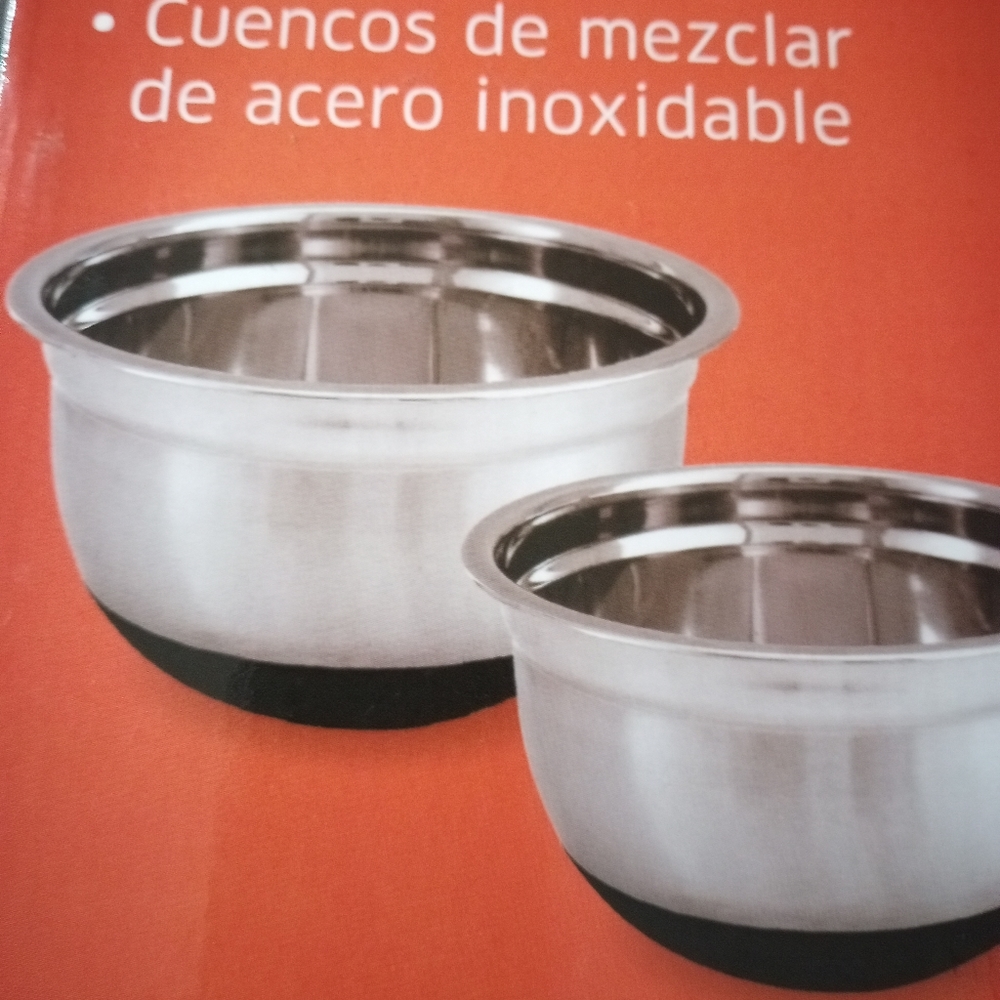 Crofton 2 piece stainless steel mixing bowl set